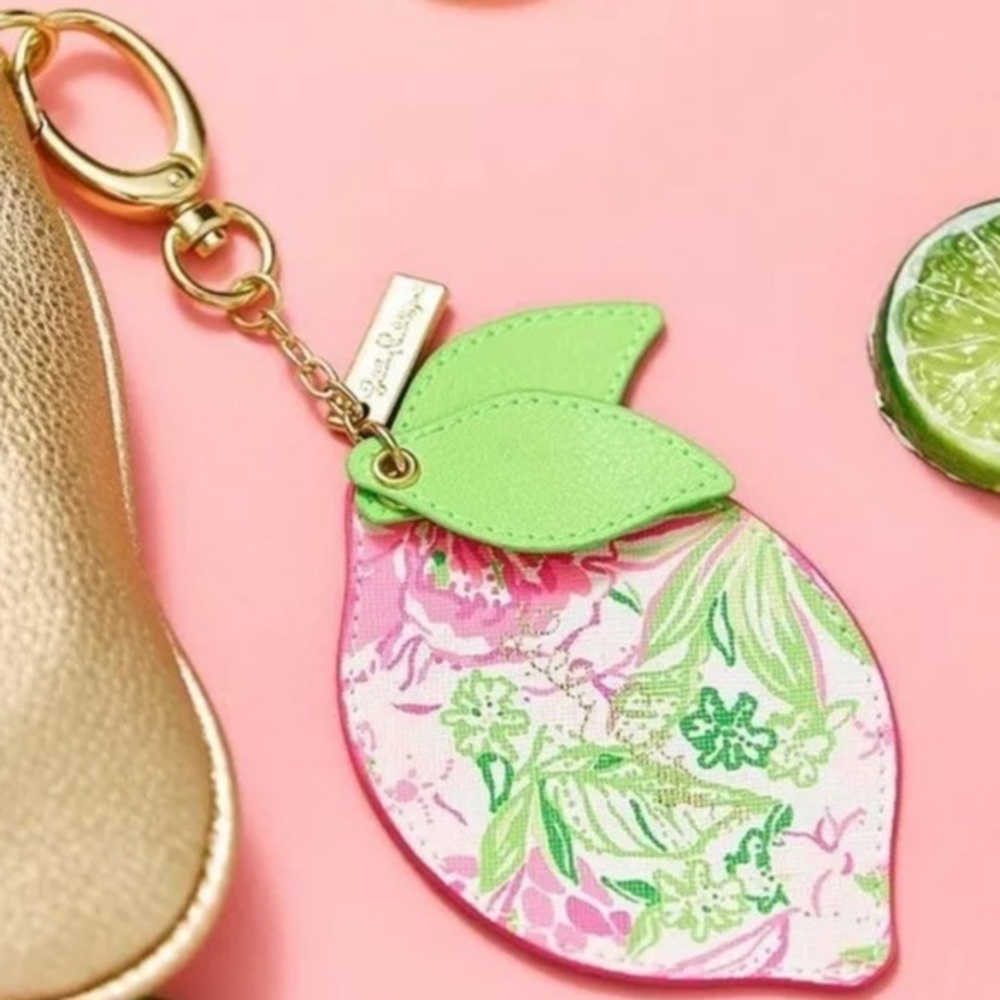 NWT Lilly Pulitzer Lemon Gift Bag Charm GWP Pink